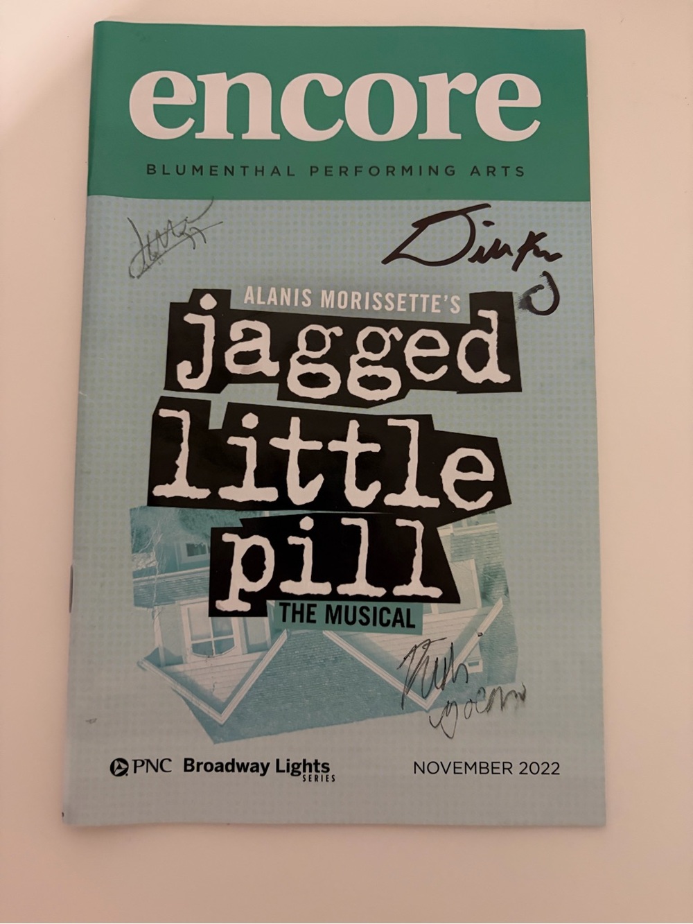 Jagged Little Pill 1st National Tour Playbill